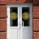 Shopping Mall Paper-cut Stickers Lucky Treasure Window Door Wallpaper Stickers