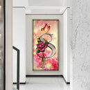 Letter S Rose Oil Paint By Numbers Kits DIY Craft Coloring Drawing Home Dec