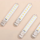 Mini 8Leds LED Desk Lamp Computer Lights Ultra Bright USB Night Light