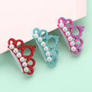 Pet Headwear Pet Supplies Hair Clip Crown Shape Dog Bowknot Bow-tie Hairpin