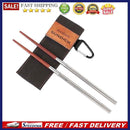 Foldable Chopsticks, Detachable Collapsible Wood Chopsticks with Storage Ba