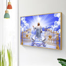 God Frameless Picture Oil Paint By Numbers Hand Painted Picture Room Decorati