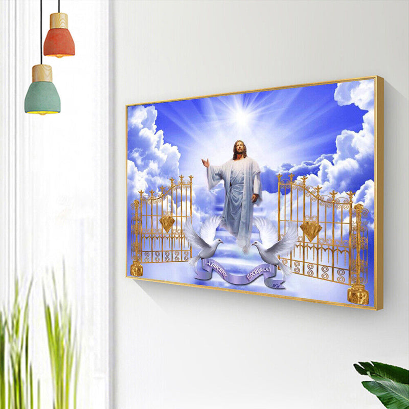 God Frameless Picture Oil Paint By Numbers Hand Painted Picture Room Decorati