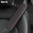 2pcs Car Seat Belt Pads Harness Cushioned Safety Shoulder Strap Cover Black/Red
