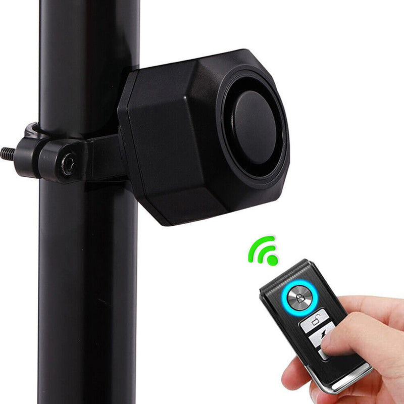 Bicycle Alarm System IP54 Waterproof Dustproof with Remote for Scooter Security