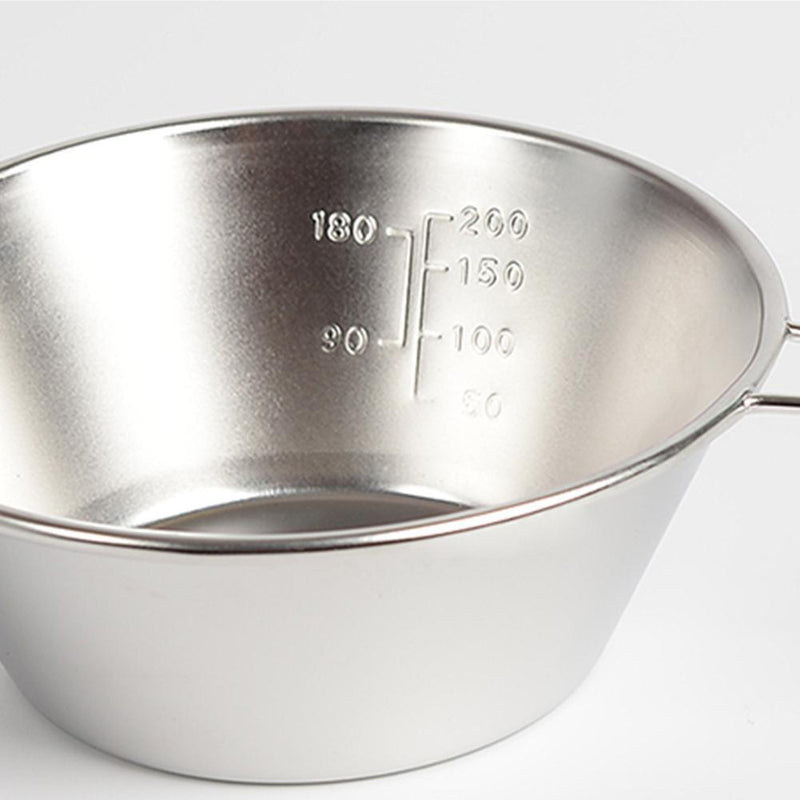 300ML Camping Sierra Bowl Stainless Steel Hanging Shira Cup Tableware (1pc