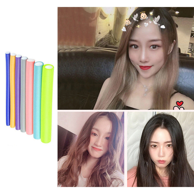 Flexible Hair Rollers Sleeping Hairdresser Tools Hair Wave Curling Rods No Heat