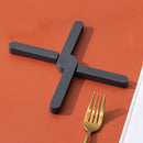 Foldable Pan Mat Insulated Anti-slip Pot Placemat Coaster Pad (Dark Grey) Newly