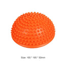 Inflatable Half Sphere Yoga Balls Massage Trainer Balancing Ball (Orange)