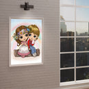 Drill Point Handicraft Boy Girl DIY Bead Mosaic Kit Drawing Diamond Painting
