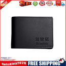 PU Leather Driver License Holder Business Credit Card Cover Wallet (Black)
