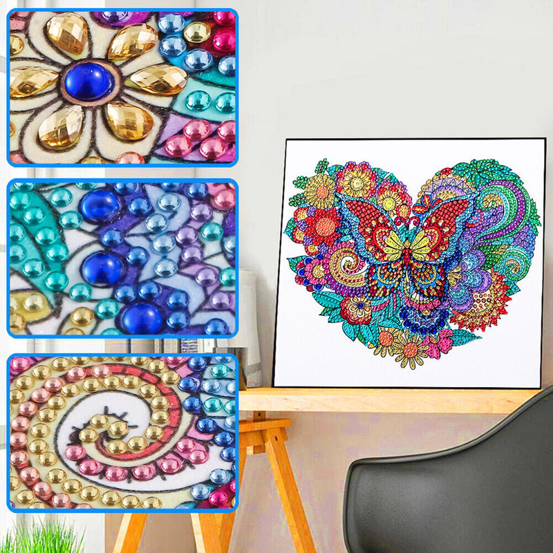 5D Diamond Painting Butterfly Love Partial Crystal Drill DIY Crafts (GT089)