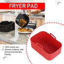 #A Silicone Air Fryer Liner Square Oven Microwave Baking Fryer Pans Pot Basket M