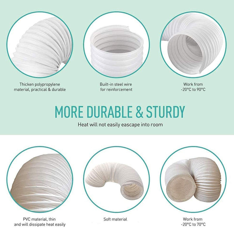 Portable Air Conditioner Exhaust Hose 5/6 in Diameter Universal (200x15cm) Newly