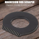 Outdoor Scraper Stainless Steel Round Camp Hiking EDC Multi Tool (Black) Newly