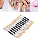 12 x Double Ended Eye Shadow Sponge Applicators Make Up Brush-S hot.