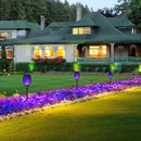 12 LED Flame Torch Light Solar Powered Garden Plug-In Decor Lamp (6pcs) Newly