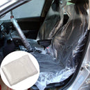 100Pcs Automotive Disposable Plastic Seat Cover General Transparent Seat Cover