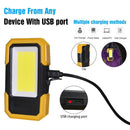 Outdoor COB Work Light USB Rechargeable Maintenance Emergency Lamp (Yellow)