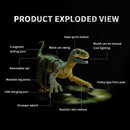 DIY 2.4GHz RC Dinosaur LED Light Walking Remote Control Raptor Velociraptor