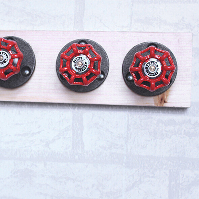 Industrial Wheel Valve Hanger Wall Art Hanging Hook Coat Hat Hooks Home Decor