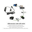USB 2.0 Male To Female Extension Cable with ON/OFF Switch Data Transmission UK