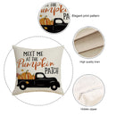 Pumpkin Pillow Covers Linen Cushion Thanksgiving Pumpkin Decorative Pillowcase