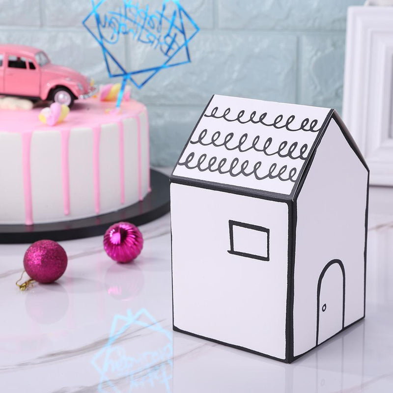 House Shape Candy Box Kids Birthday Gift Favor Box Party Decoration Supplies