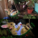Tree Pendant Rabbit Statue Garden Decoration Swing Rabbit Household Ornament