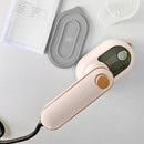 Mini Steam Iron Handheld Wet Dry Portable Garment Steamer (EU Light Pink)
