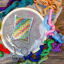 Sewing Knitting Tool Cross Stitch Bag Printed DIY Needle Mini Storage Pouch