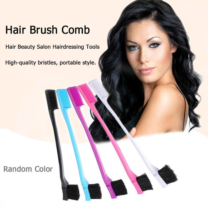Double Sided Hair Edge Brush Hair Styling Hair Beauty Hairdress Comb (3pcs