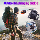 Outdoor Backpack Clip Soft Walking Hanging Buckle with Whistle Elastic Rope