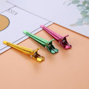 50pcs Colorful Single Prong Alligator Hair Clips Aluminum Flat Hairpins