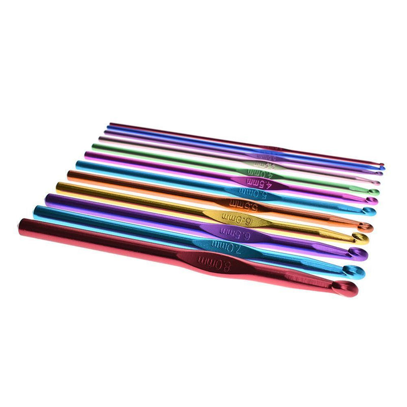 DIY Aluminum Crochet Needles Sweater Knit Weave Craft Sewing Needles Set Kit 150.00 *