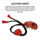 Brass Leather Thumb Finger Tip Protector Archery Pull Arrow Trigger Guard Rings