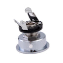 Electric Guitar Chrome Socket Jack Plate For 6.35mm Plug Electrosocket TL