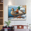 Lakeside Duck Oil Paint By Numbers Kit DIY Acrylic Painting on Canvas Frame