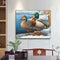 Lakeside Duck Oil Paint By Numbers Kit DIY Acrylic Painting on Canvas Frame
