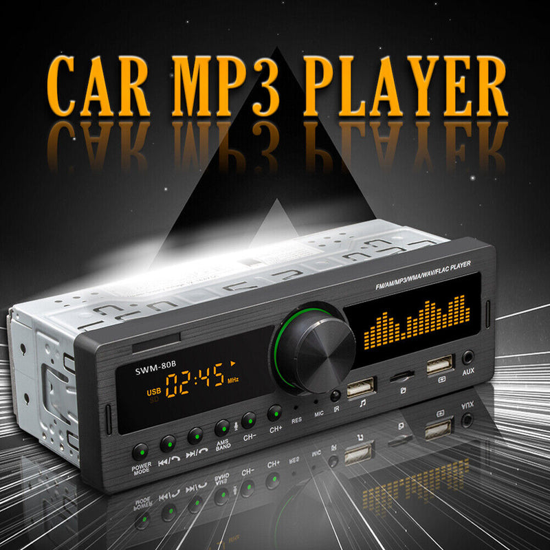 SWM-80B 1 DIN Car Radio Audio Copy Bluetooth-compatible TF USB AUX-Input He