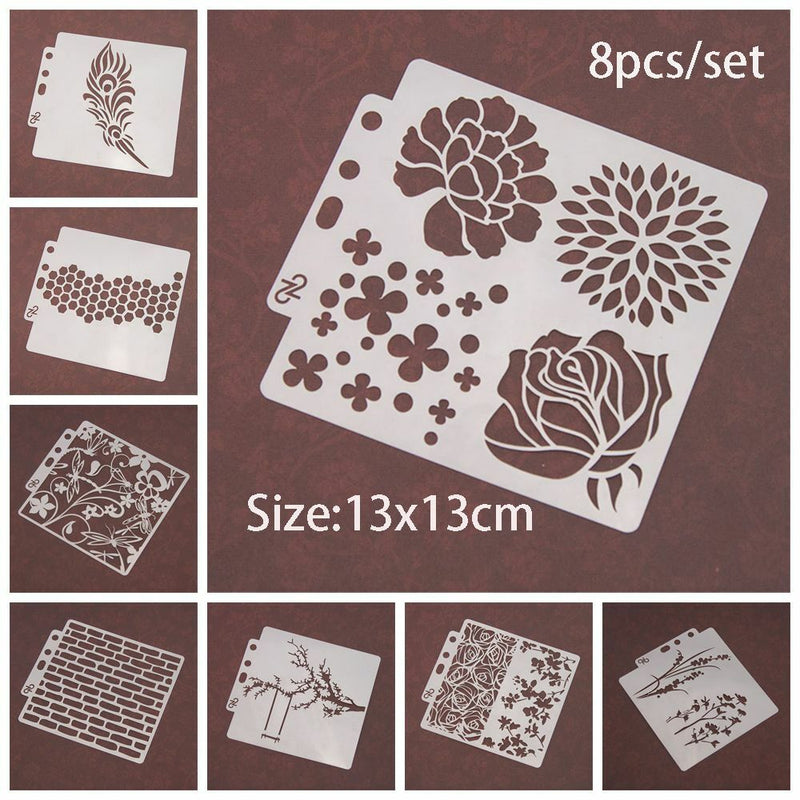 DIY Craft Embossing Scrapbooking Layering Stencils Painting template Flower