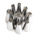 24pcs Stainless Iron Icing Piping Nozzles Pastry Cake Decorating Tool Set