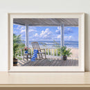 Oil Painting By Numbers Acrylic Handmade Afternoon by Sea Digital Picture Decor