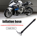 Lock-on Tire Chuck with Hose Car Bike Tire Inflator Hose Adapter (20cm) Newly