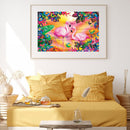 Diamond Painting 5D DIY Two Flamingo Full Round Drill Rhinestone Picture