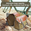 MTB Bicycle Rear Rack Carrier Trunk Bag Bike Tail Seat Pannier Pack (Khaki)