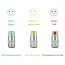 Latest 4 PCS Car Car Tire Monitor Valve Dust Cap Pressure Display Eye Alarm