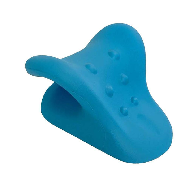 Muscle Relaxation Neck Stretcher Cervical Pillow for Pain Relief (Blue)