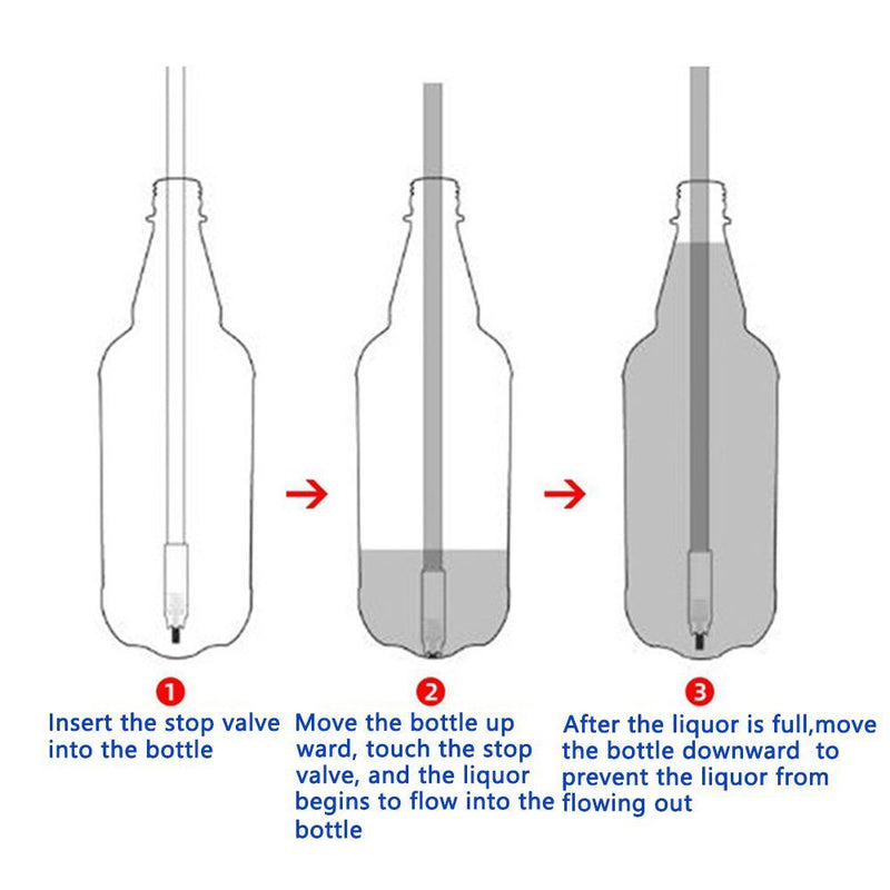 Tools Spring Loaded Filler Bottling Tube Beer Brewing Bottling Shut-off Valve