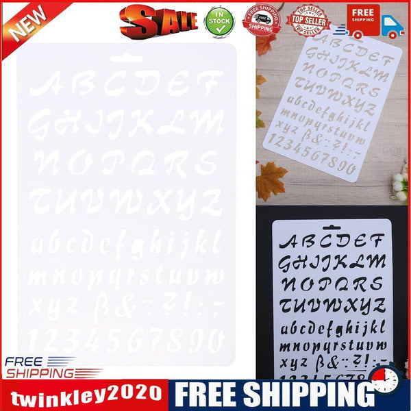 Lettering Stencil Letter Alphabet Stencils Painting Paper Craft Number Word